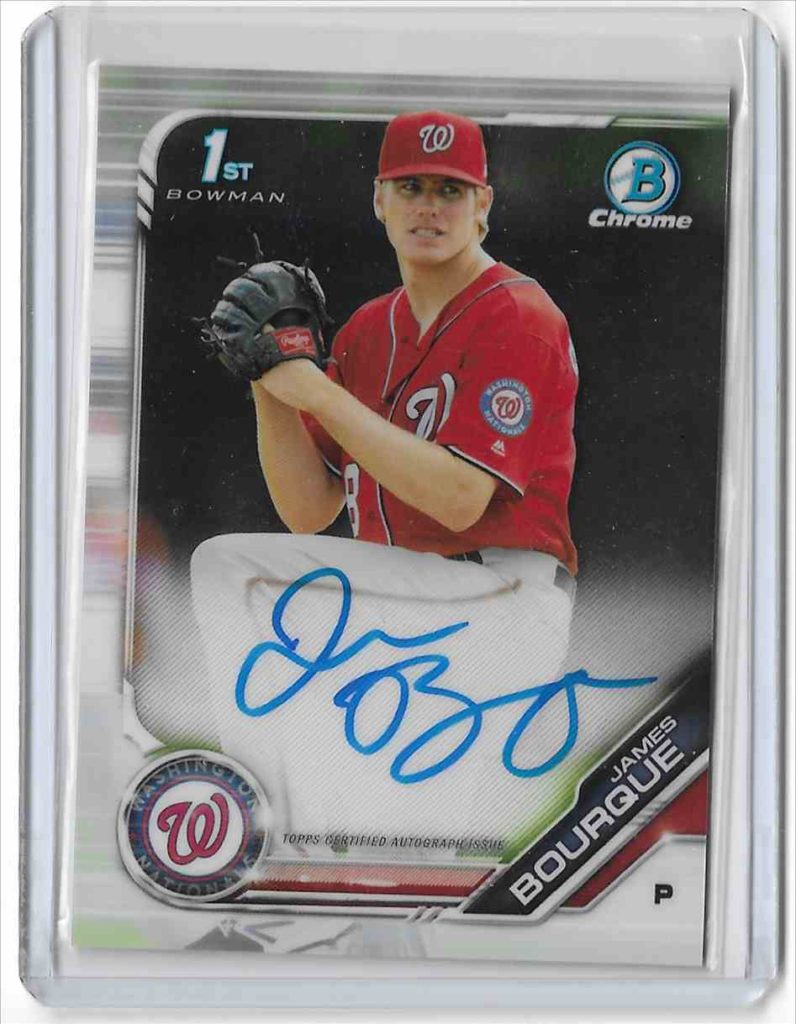 2019 Bowman Chrome Prospect Autographs CPA-JB James Bourque